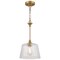 Westinghouse Pendant 60W Aggie, Brushed Brass Clear Ribbed Glass 6130200 - alternate 3
